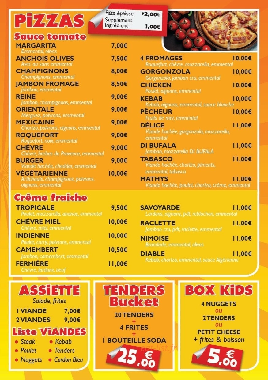 Family food — carte page 1
