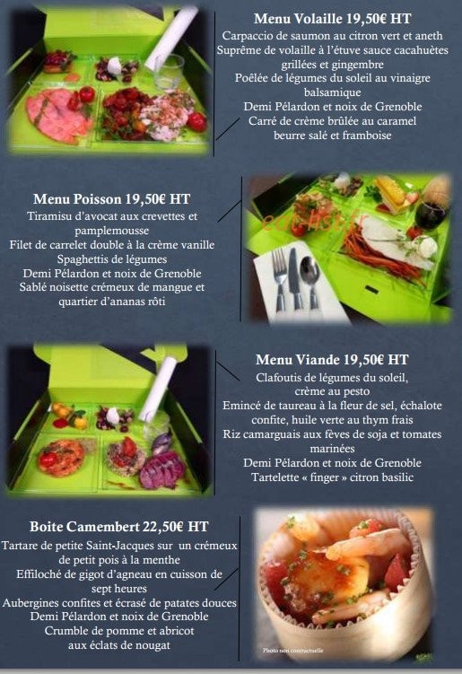 Jules Traiteur — carte page 2