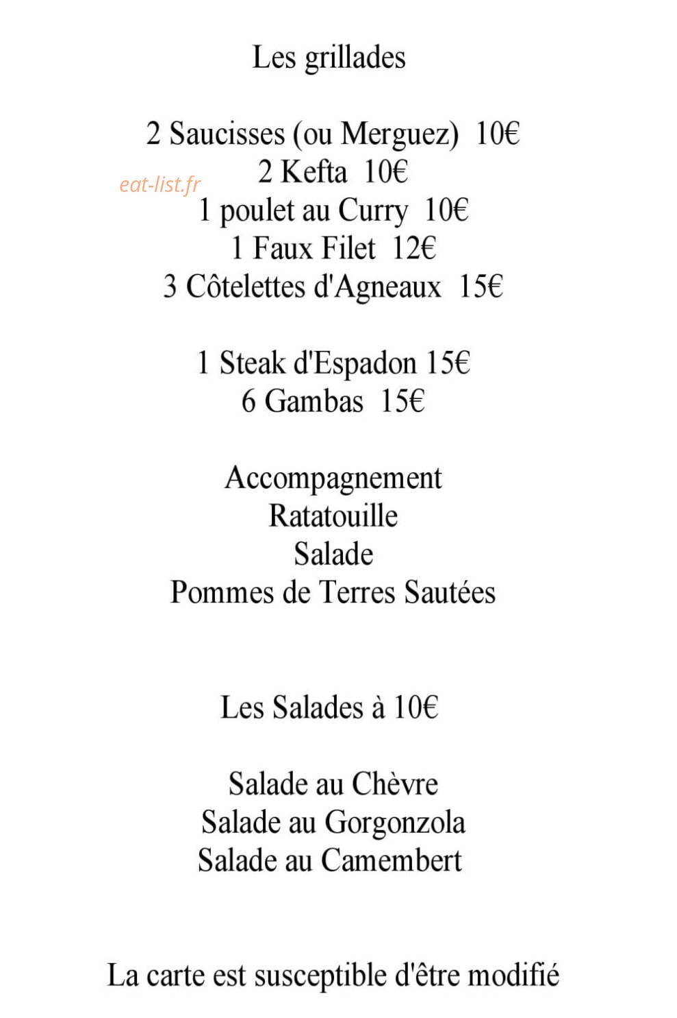 Guinguette Cèze ô soleil — carte page 1