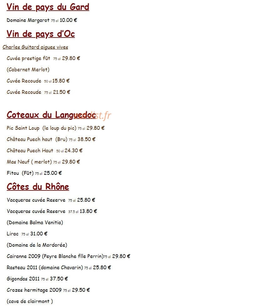Les Aubades — carte page 5
