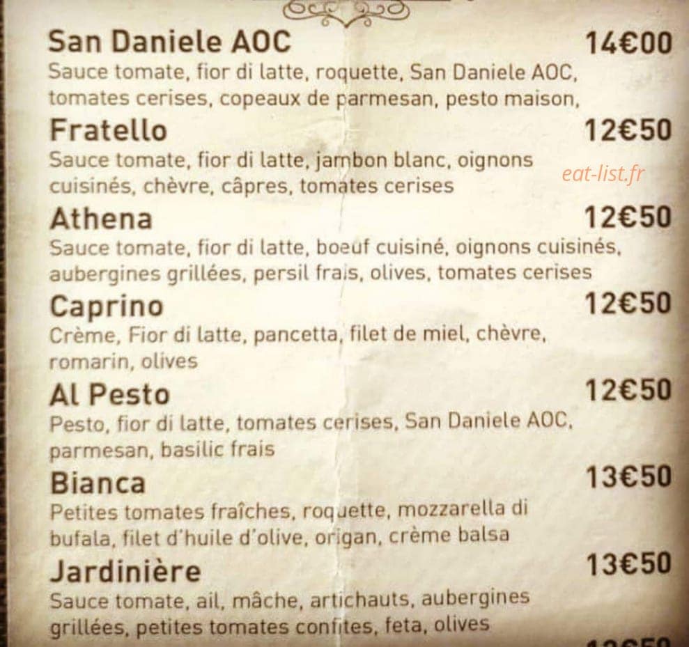 Dolce Vita Pizza — carte page 4