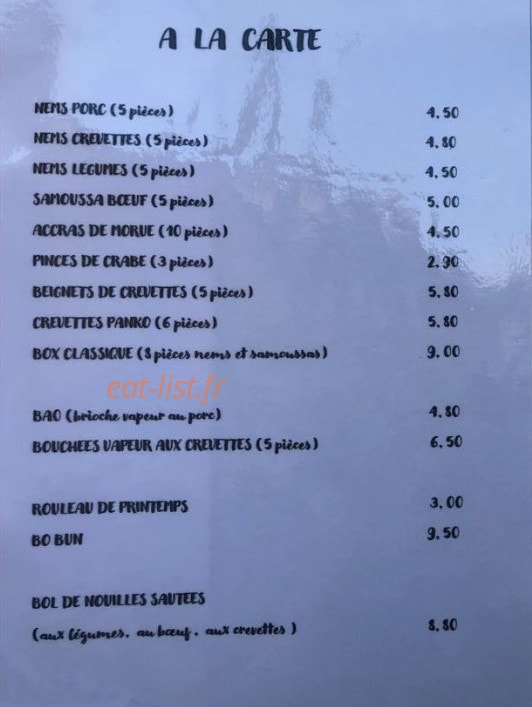 Carte et menu de L'outreterre à Gallargues le Montueux — Les plats à la carte