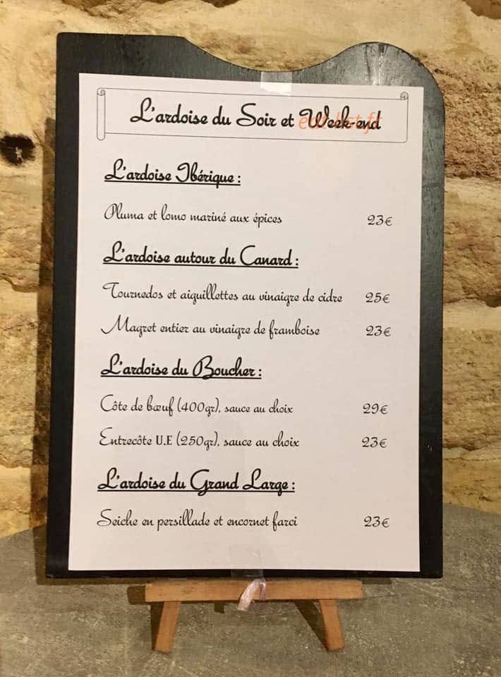 Bar de la place — carte page 1