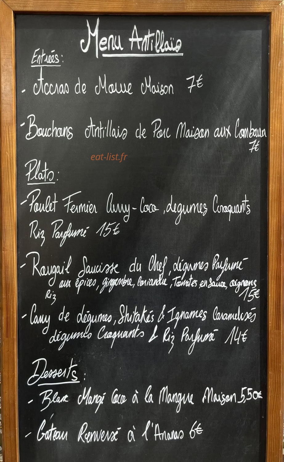 Le Cap'Mas — carte page 1