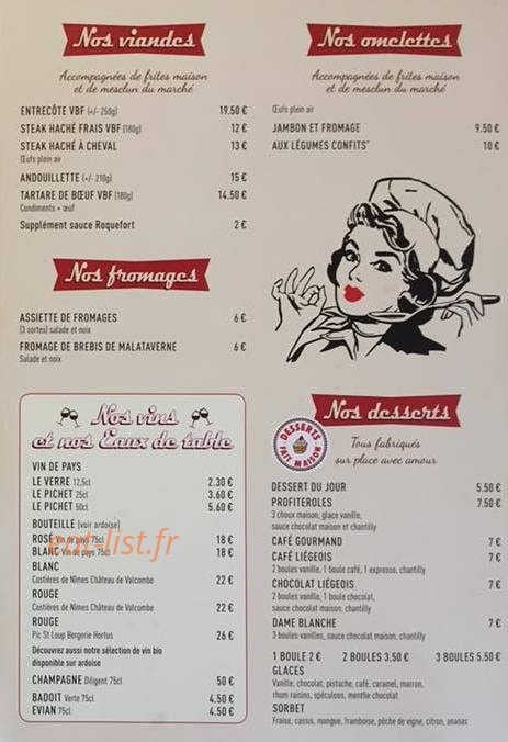 Bar Du Marche — carte page 2