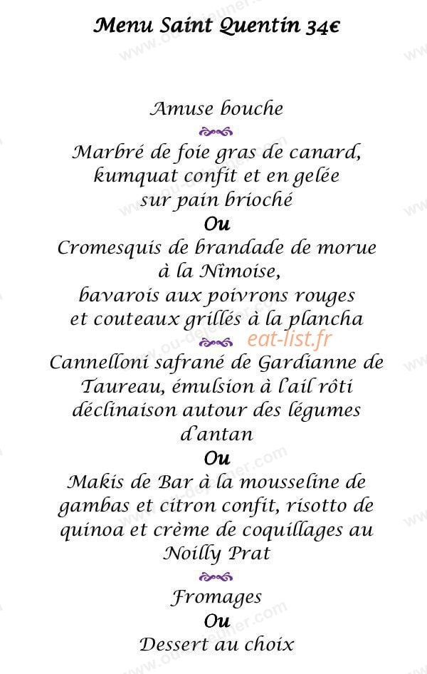 Le Clos de Pradines — carte page 2