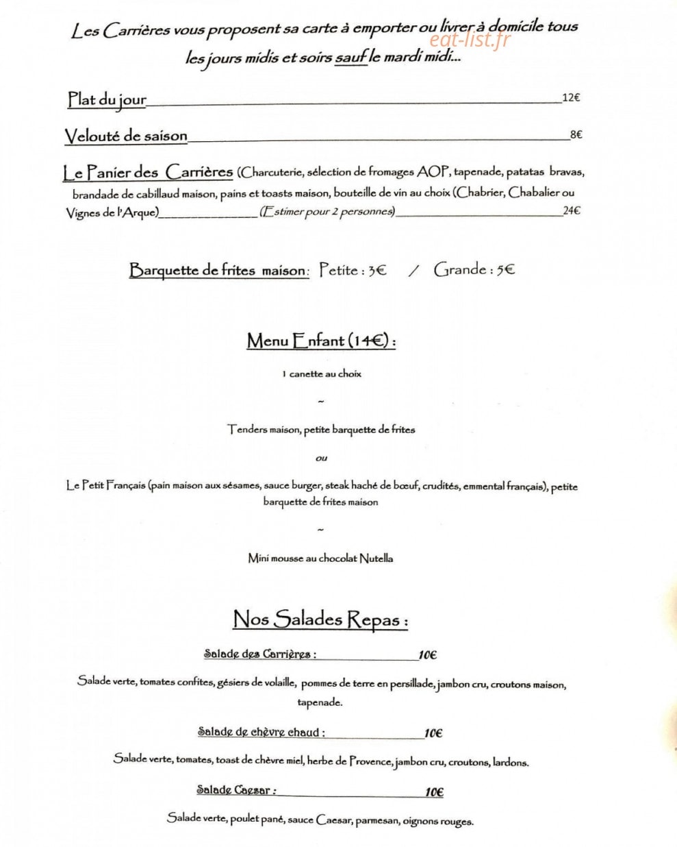Les Carrières — carte page 4
