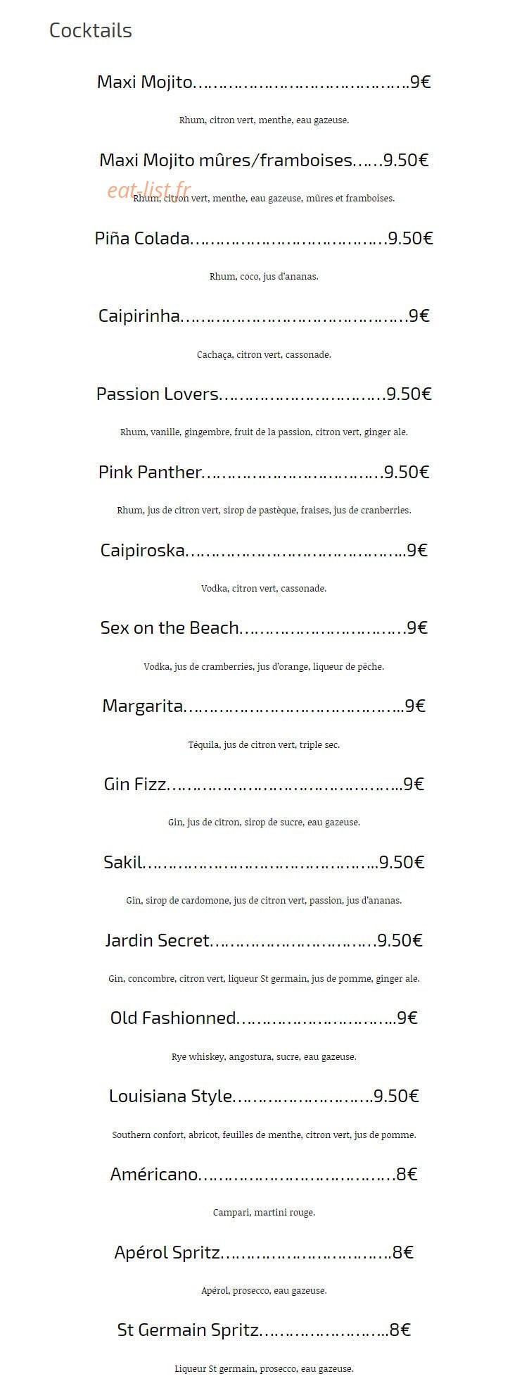 La fontaine — carte page 11