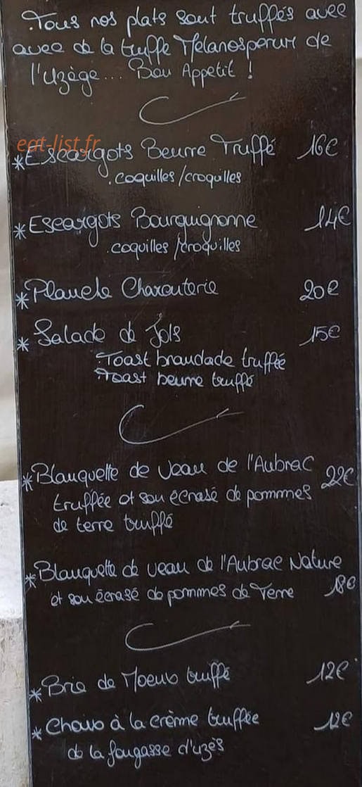 Le Caracoles — carte page 1