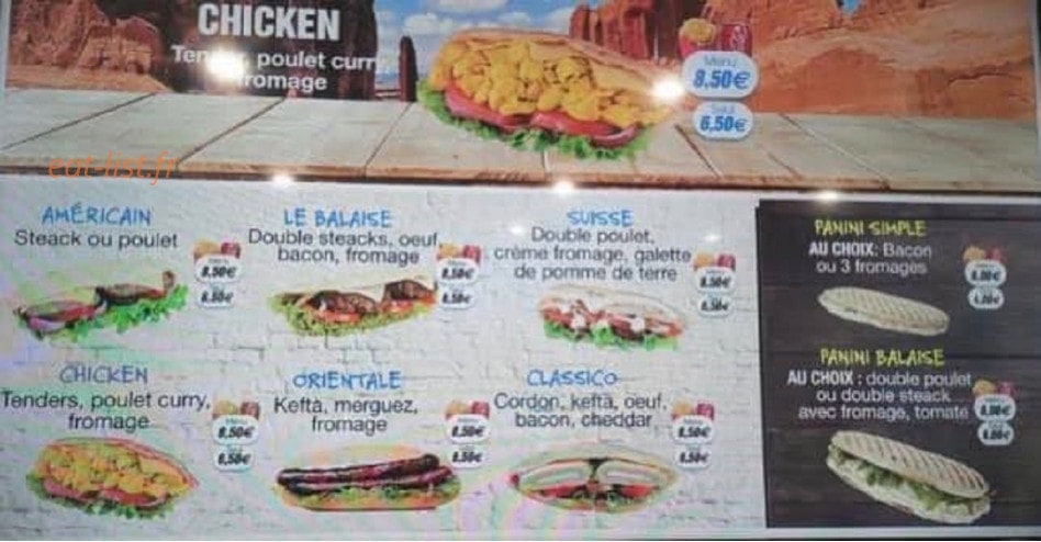 Le Classico — carte page 1