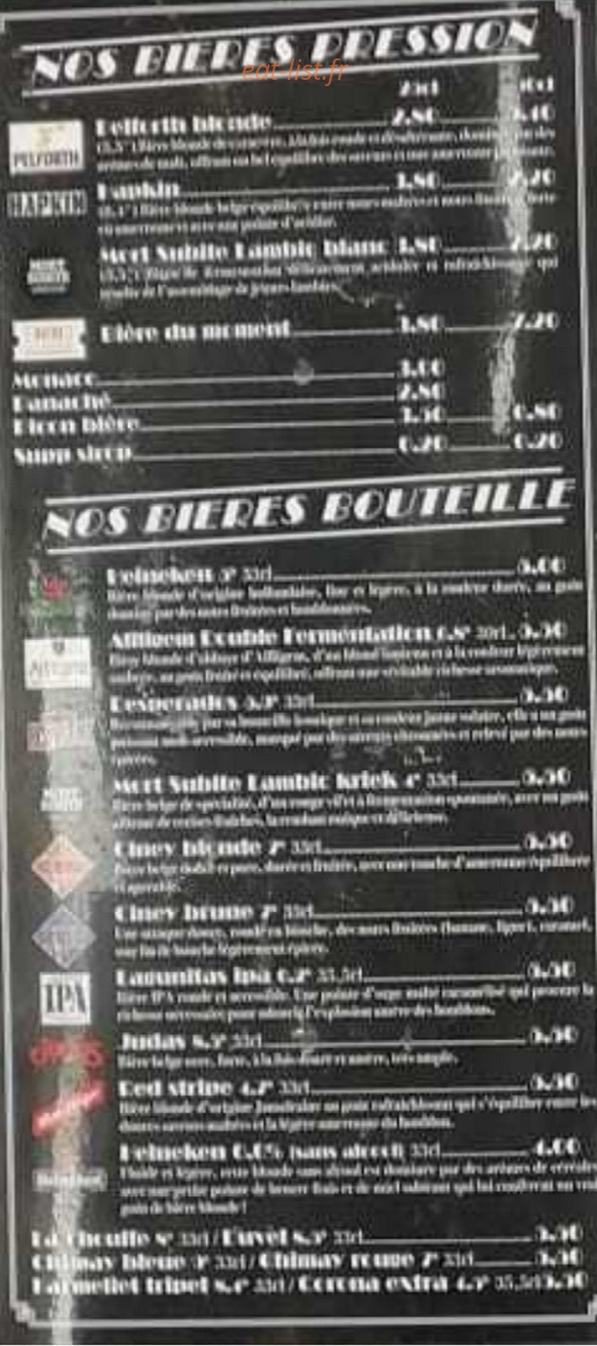 Le One Café — carte page 6