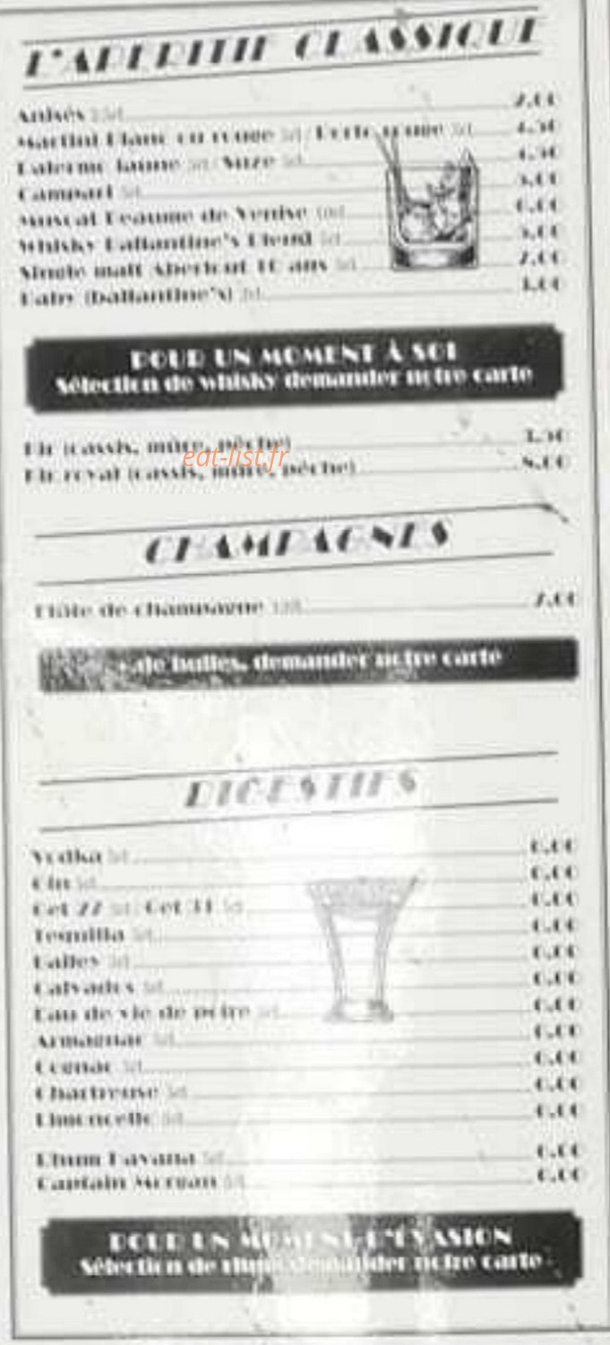 Le One Café — carte page 4