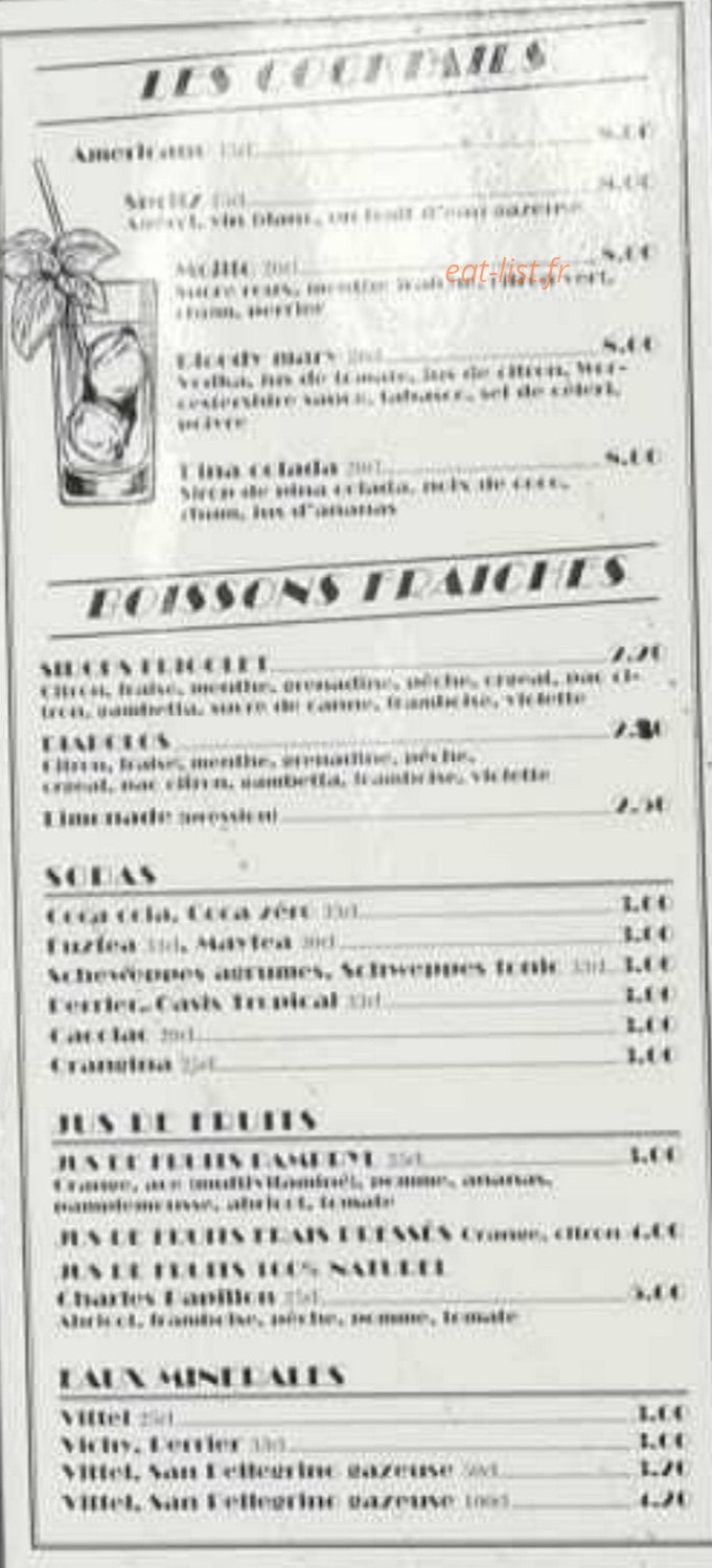 Le One Café — carte page 5