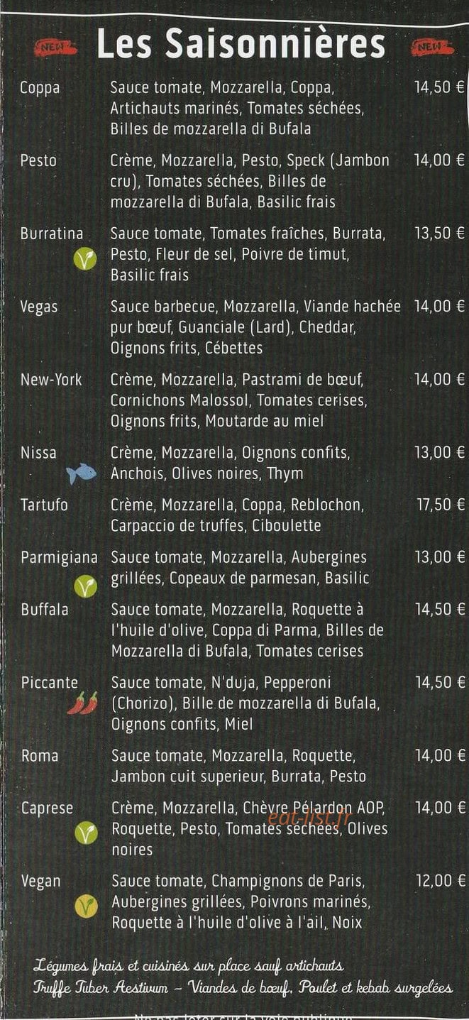 Pizza et Basta — carte page 5