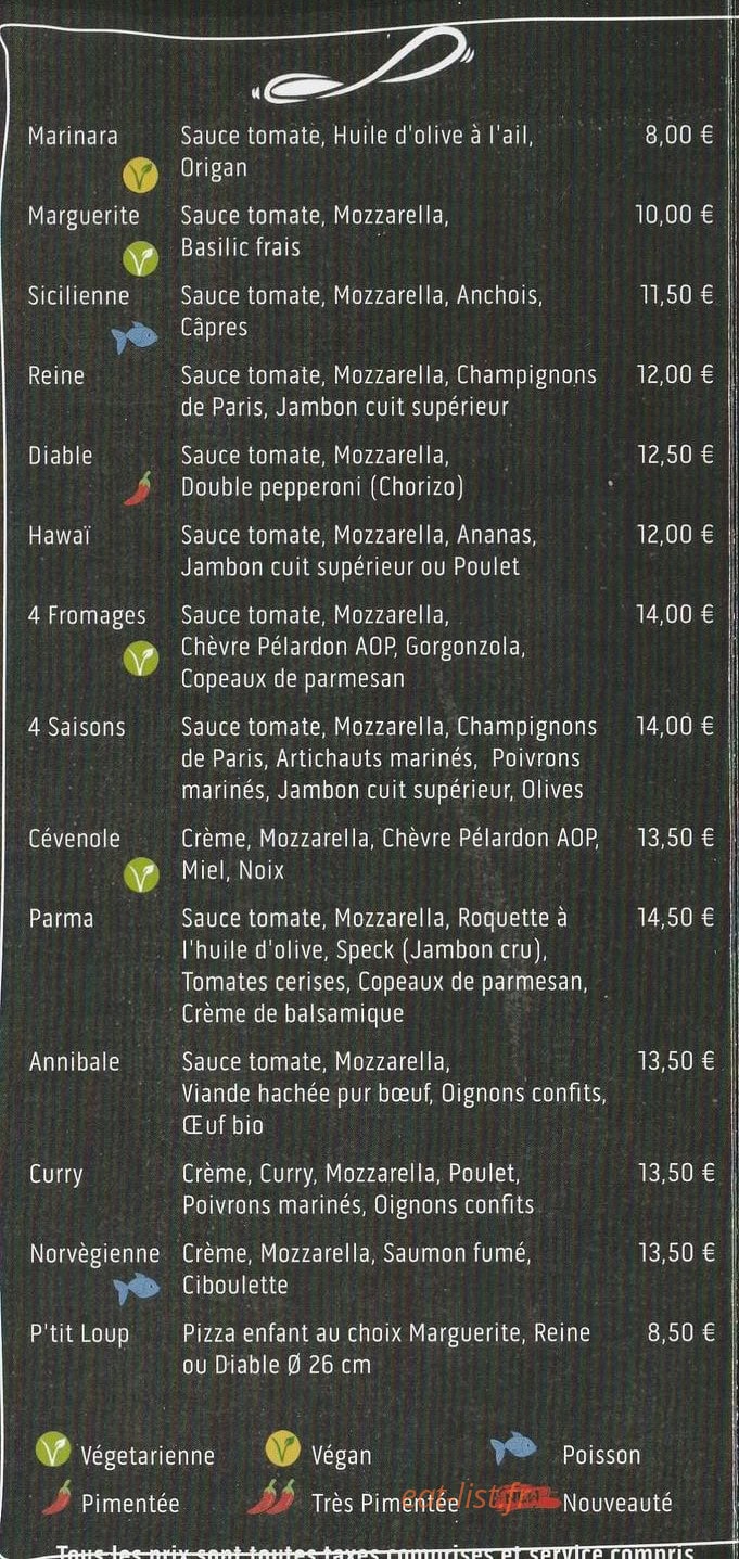 Pizza et Basta — carte page 3