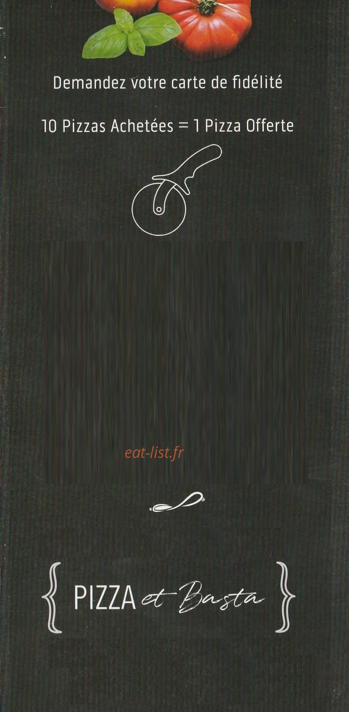 Pizza et Basta — carte page 6