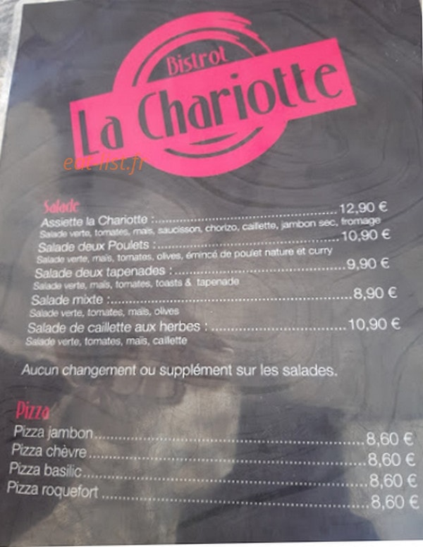 La Chariotte — carte page 2