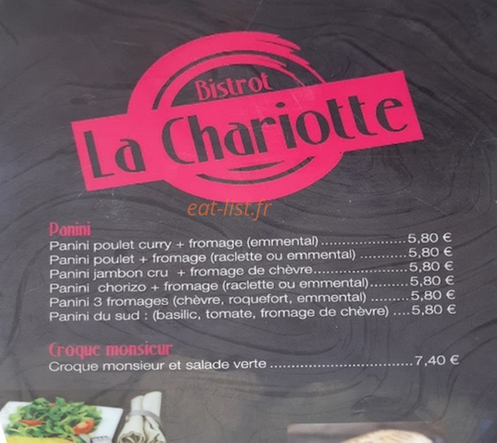 La Chariotte — carte page 1