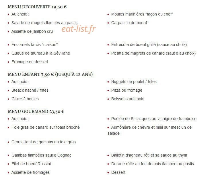 La Restanque — carte page 2