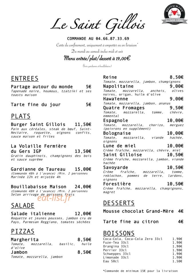 Le Saint Gillois — carte page 1