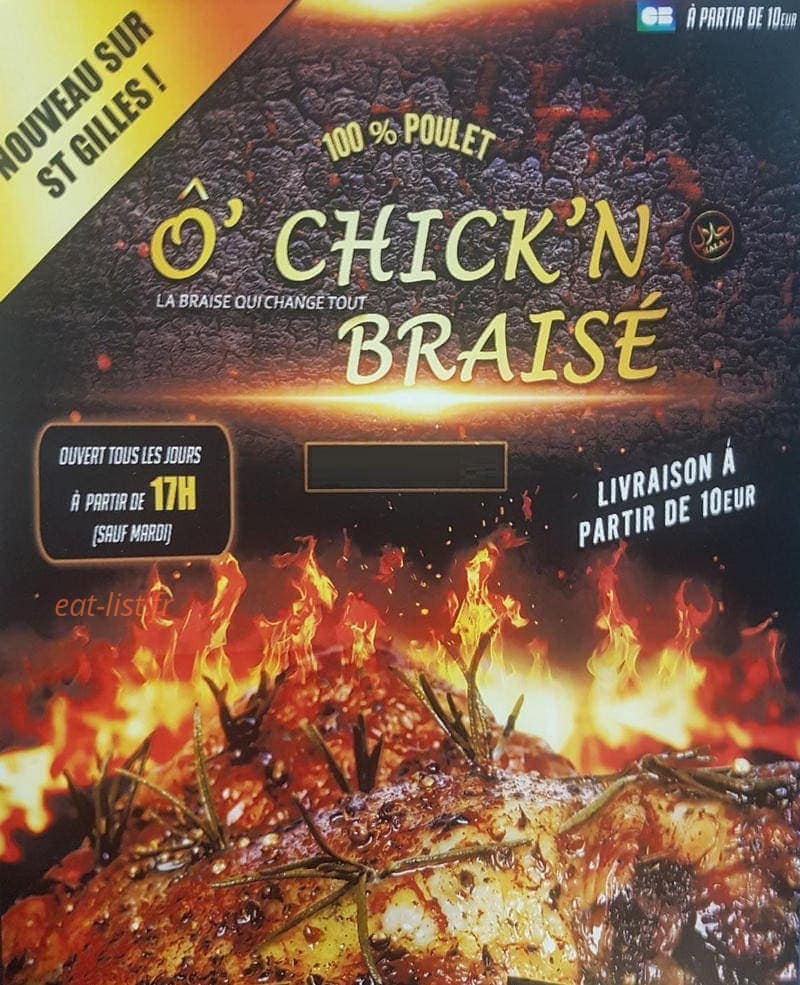 ô chicken braisé — carte page 1