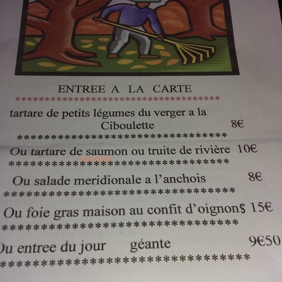 Auberge Des Garrigues — carte page 2