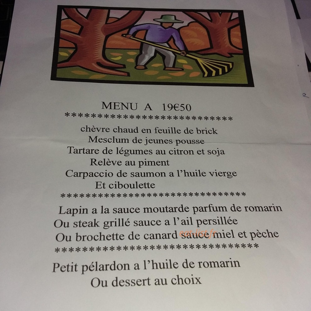 Auberge Des Garrigues — carte page 4