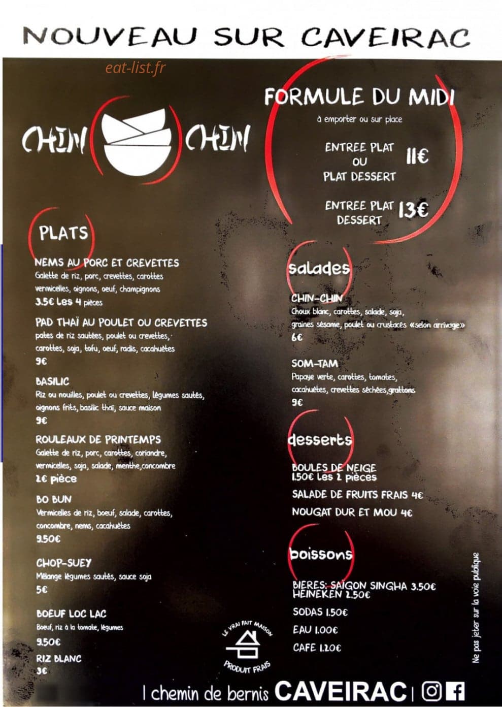 Chin chin — carte page 1