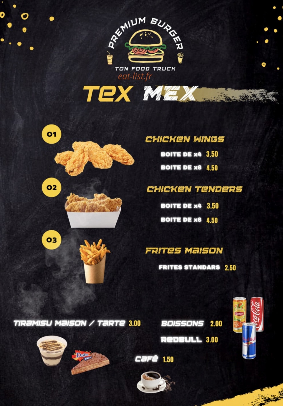 Premium Burger — carte page 2