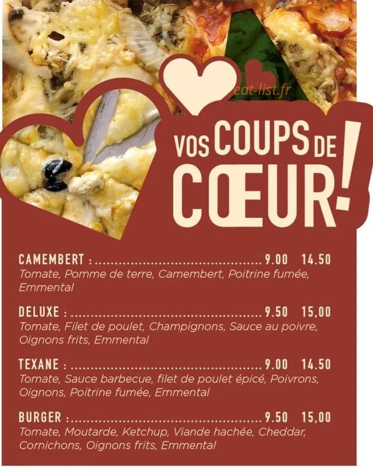 Planete Pizzas — carte page 3