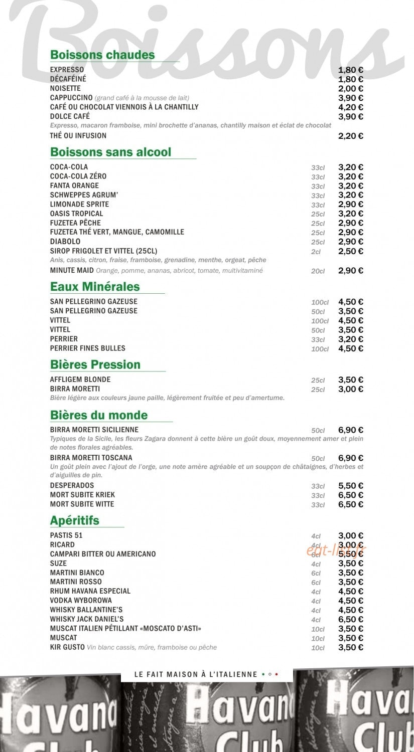 Brasserie gusto — carte page 10