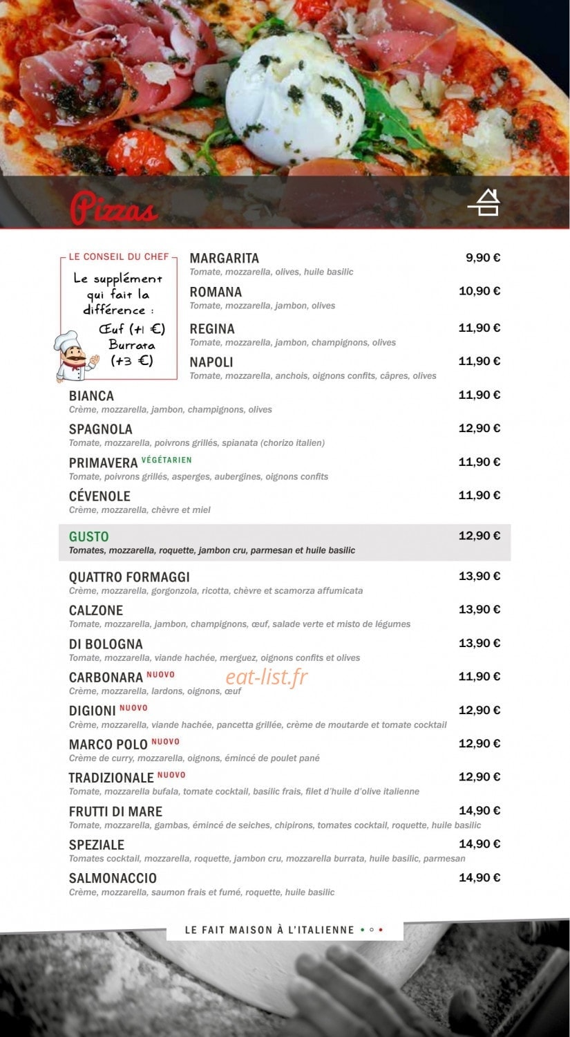 Brasserie gusto — carte page 6