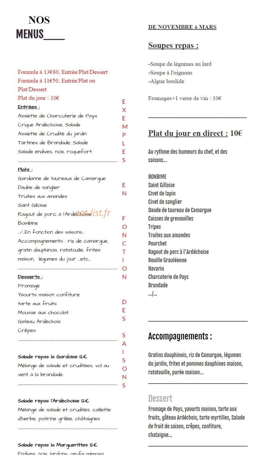 Le Gardechois — carte page 1