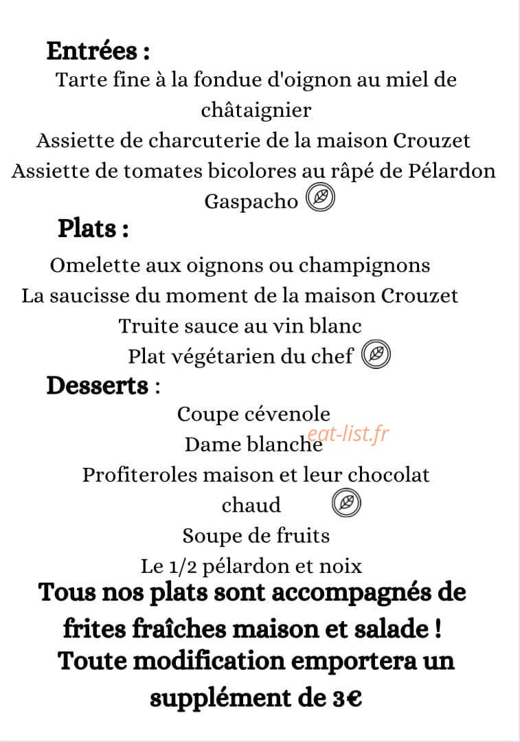 L'Auberge Des Rigondettes — carte page 3