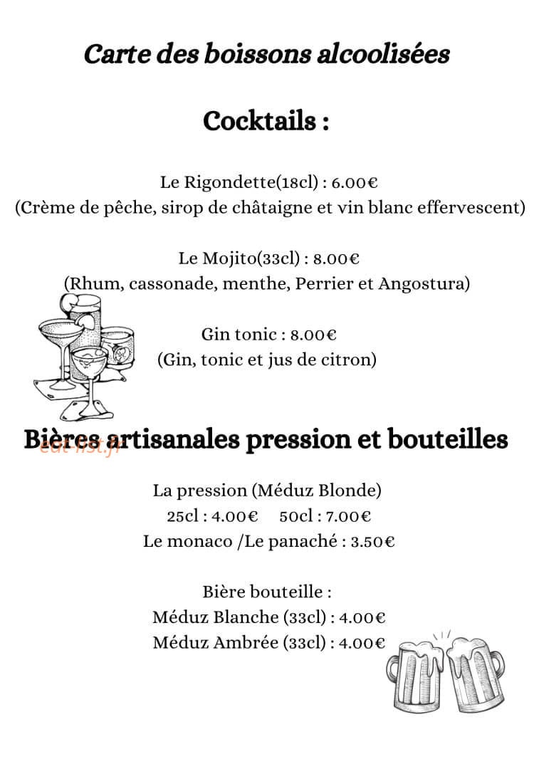 L'Auberge Des Rigondettes — carte page 8