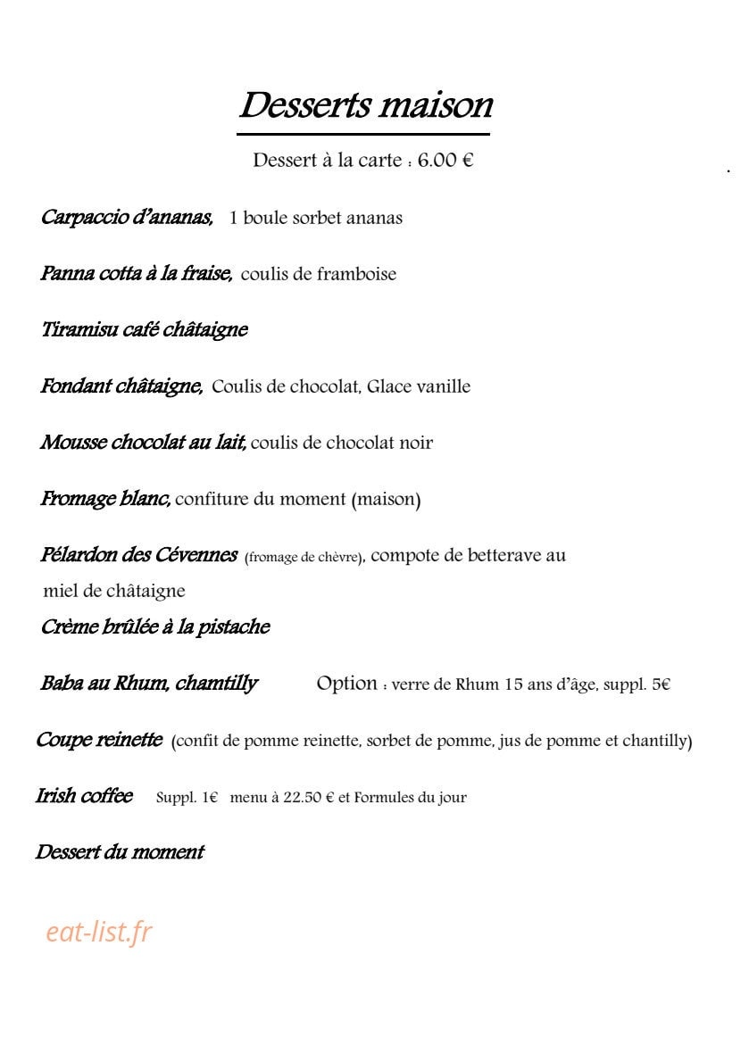 Le Clos des Arts — carte page 8
