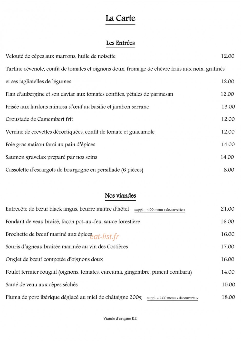 Le Clos des Arts — carte page 3