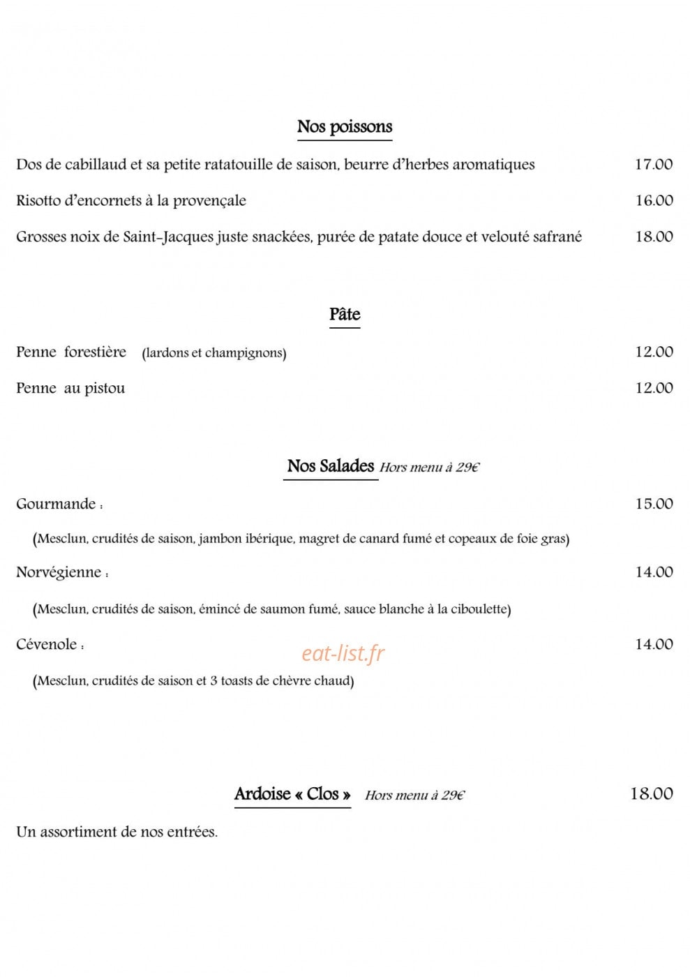 Le clos des arts — carte page 4