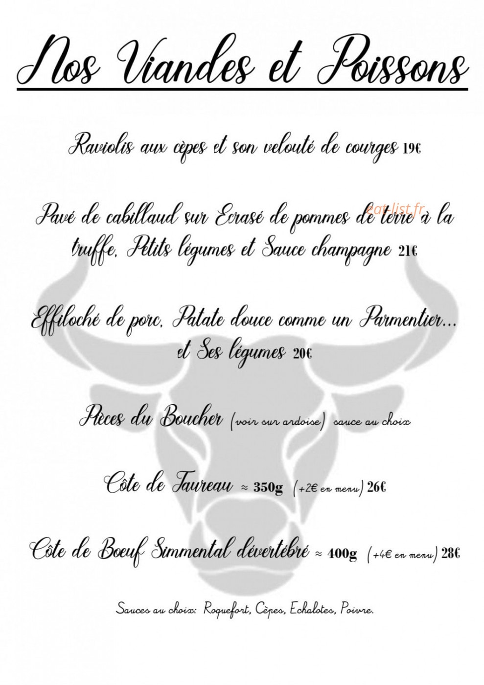Restaurant Lou Brigandas — carte page 10