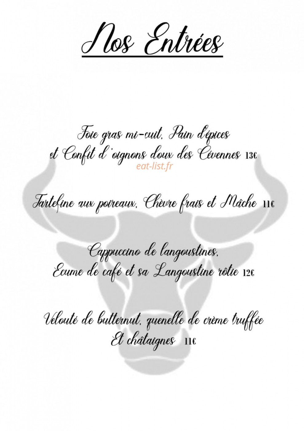 Restaurant Lou Brigandas — carte page 9