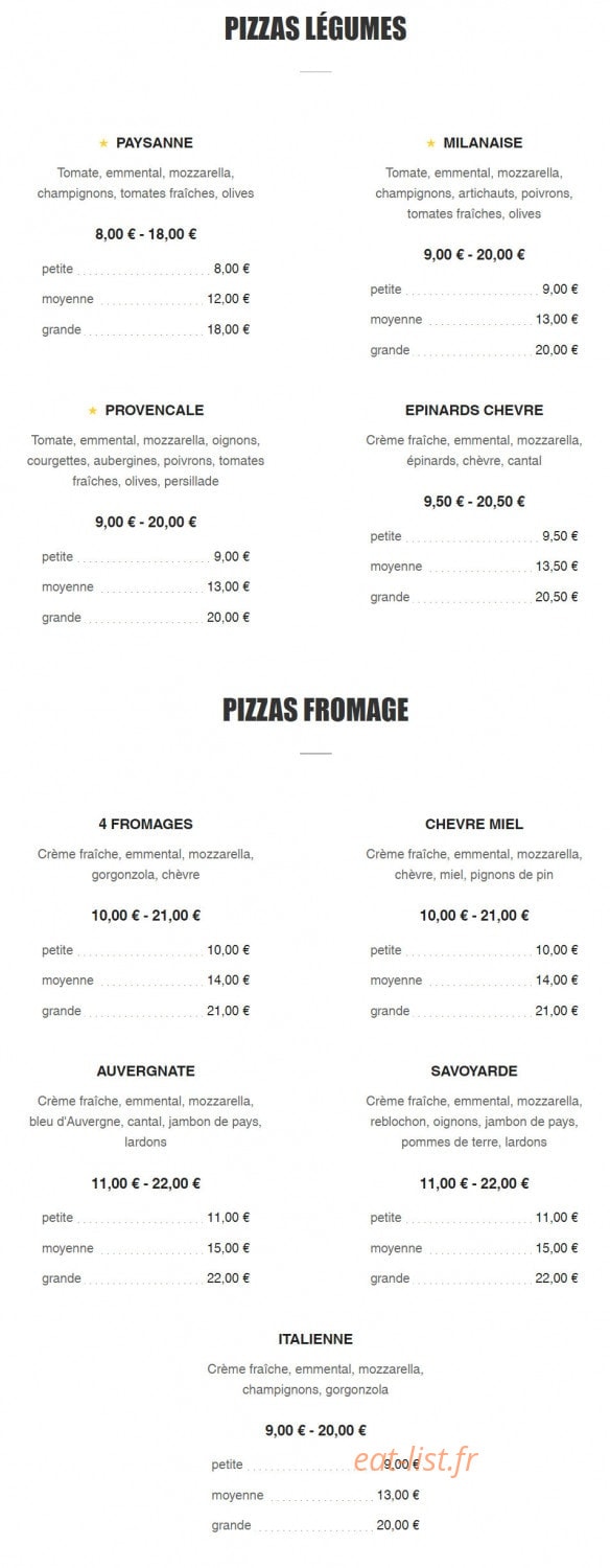 A Crocs Pizza Plana — carte page 5