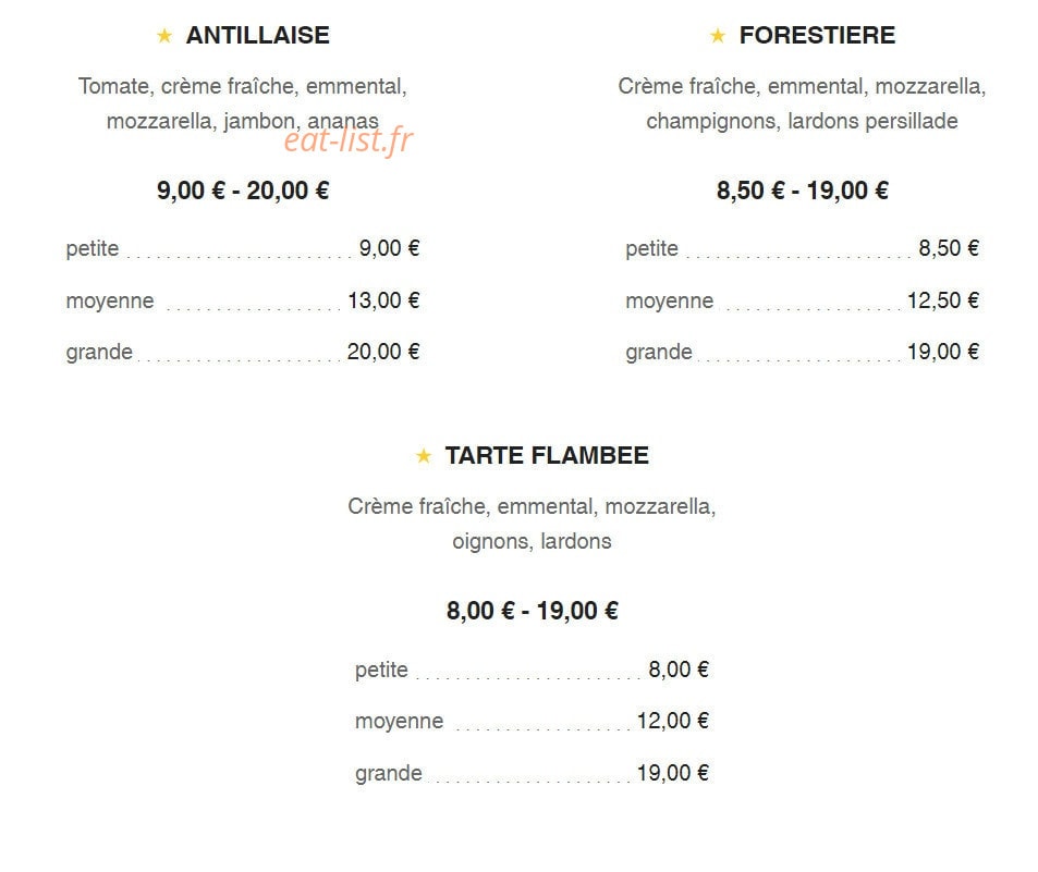 A Crocs Pizza Plana — carte page 4