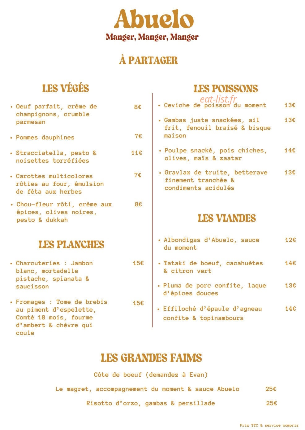 Abuelo — carte page 2