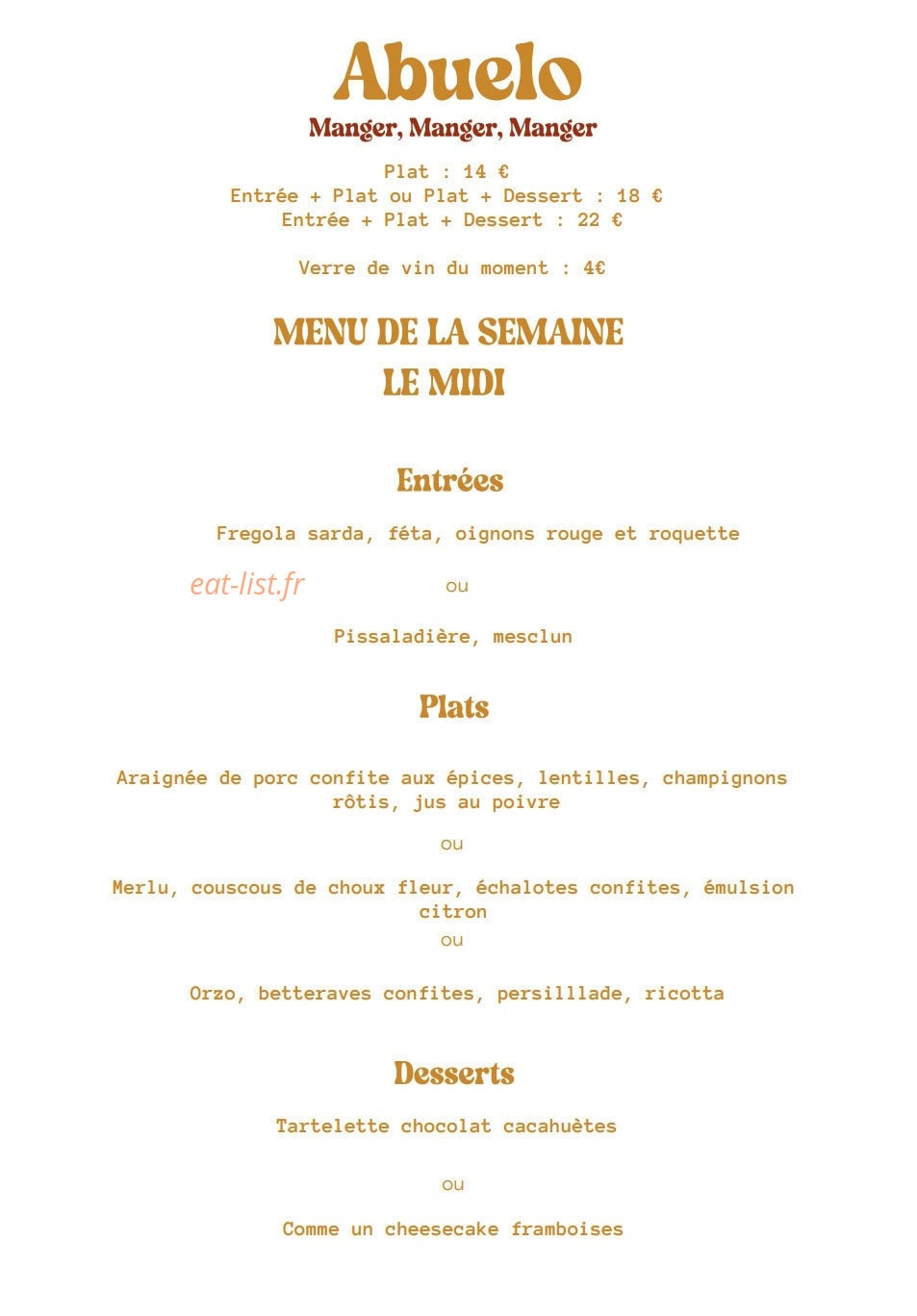 Abuelo — carte page 1