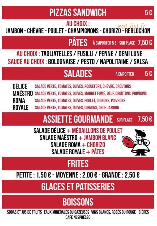 acrocs pizza — carte page 3