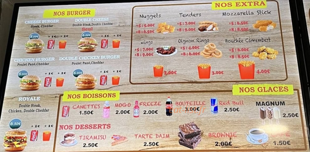 Aladin Kebab — carte page 3