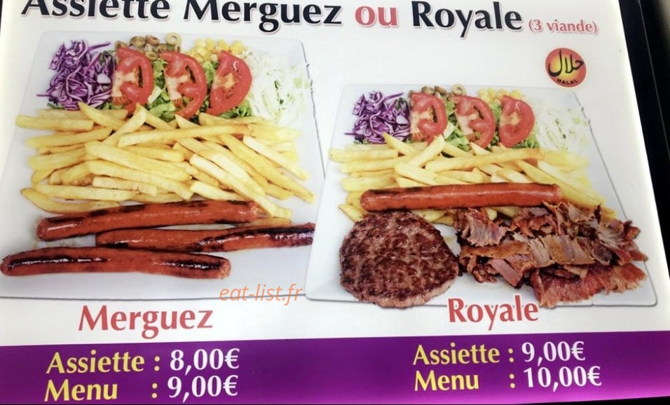Amine Kebab — carte page 1