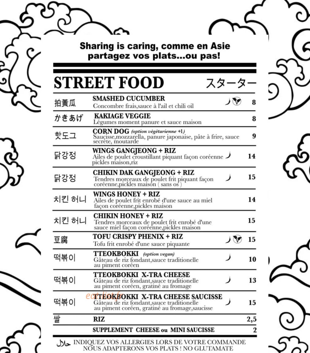 Asia TukTuk — carte page 1
