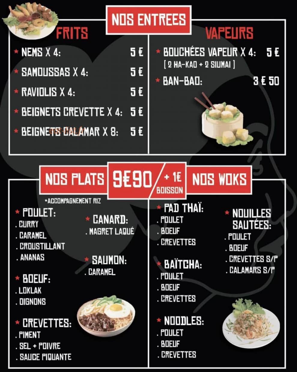 Asian Express — carte page 1