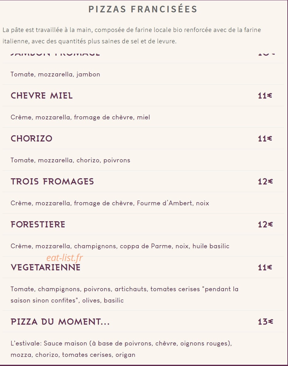 Au Bon Roublard — carte page 2